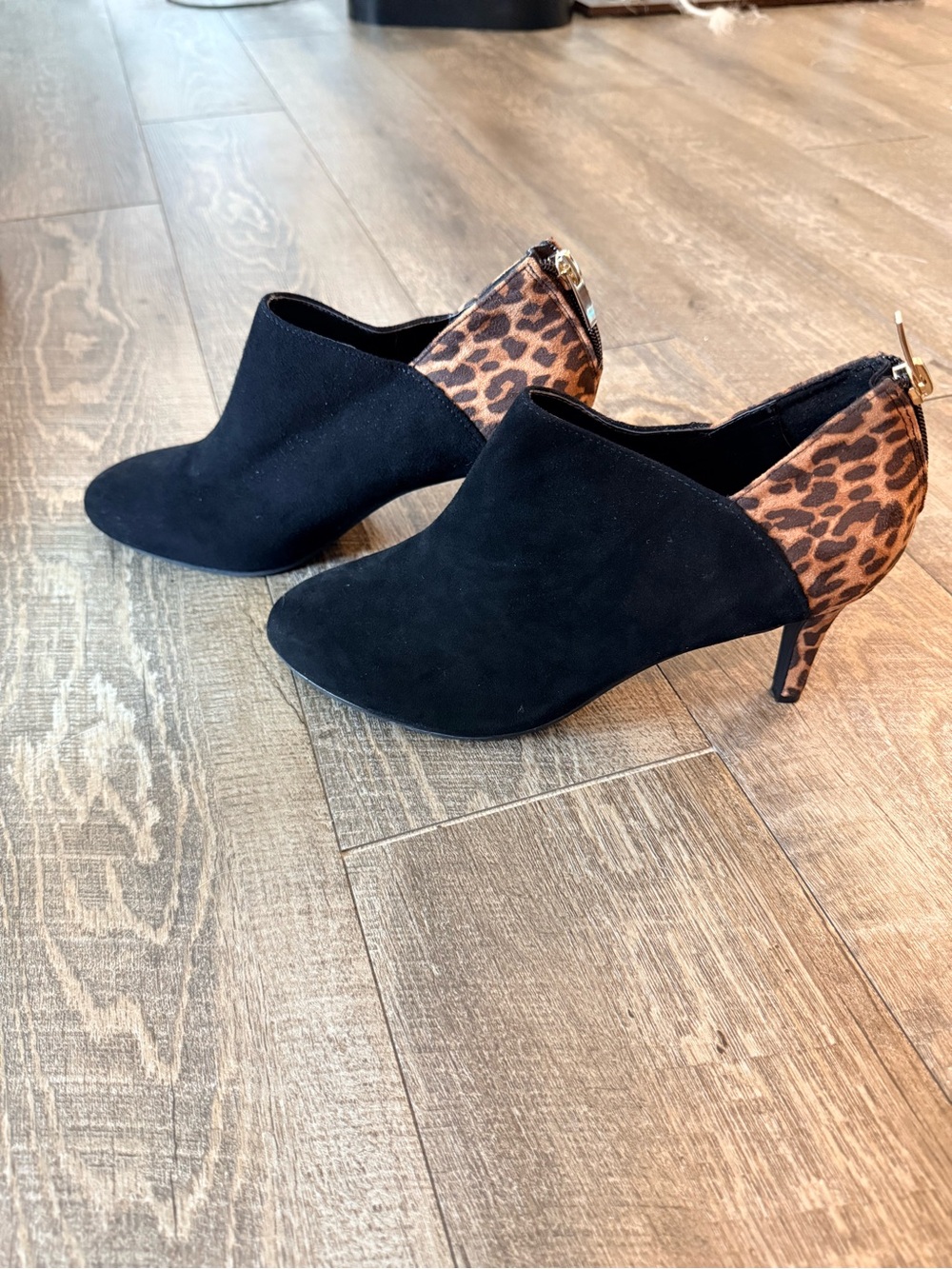 Bandolino Ankle Booties with Leopard Heel
